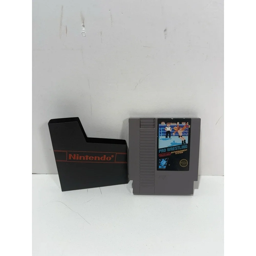 Pro Wrestling NES Nintendo Cartridge‎ & Original Nintendo Sleeve Rare